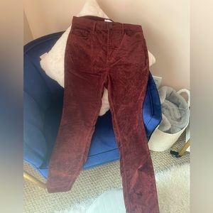 LOFT velvet like pants size 28/6